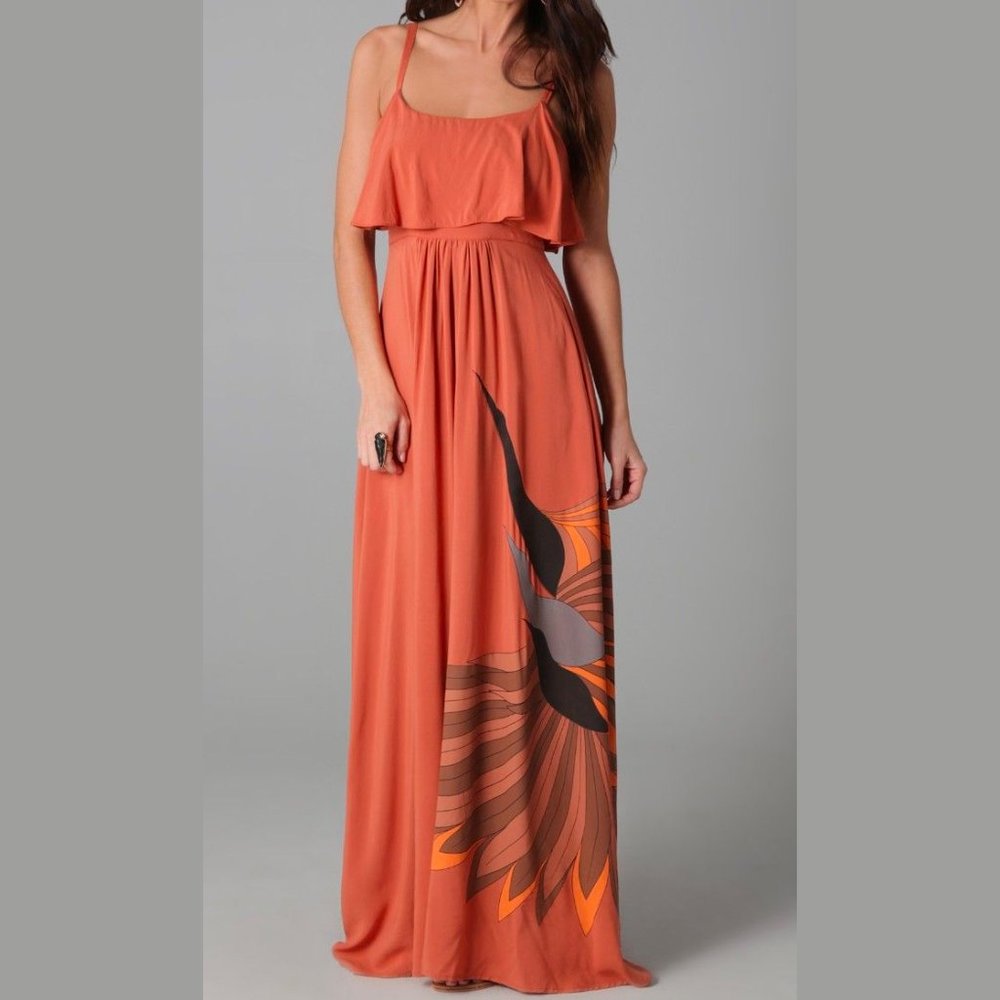 FREE PEOPLE FLOCK OF BIRDS MAXI DRESS